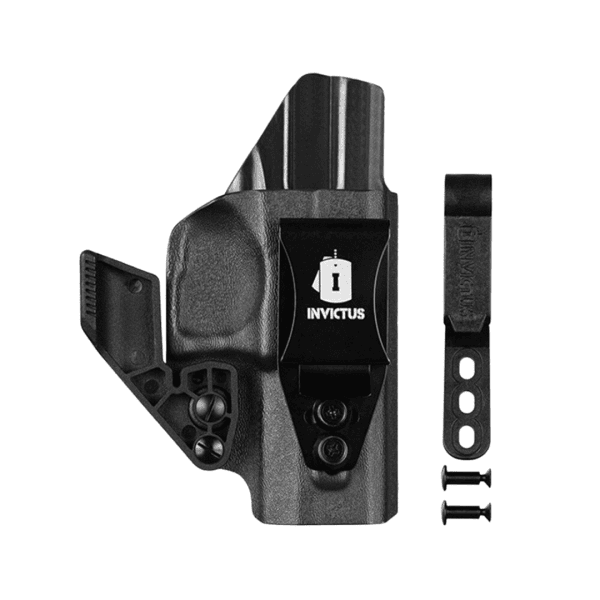 Coldre Velado Destro Kydex IWB 2.0 Para Taurus Série 100 Preto Invictus - Imagem 3