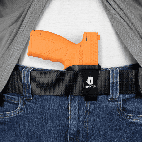 Coldre Velado Destro Kydex IWB 2.0 Para Taurus Série 100 Preto Invictus - Imagem 8