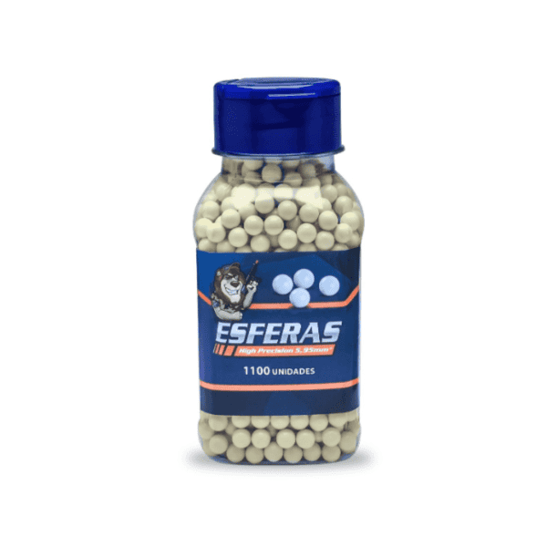 Munição BBs Airsoft 0.20g 6mm c/ 1100un -  Tracer Leão
