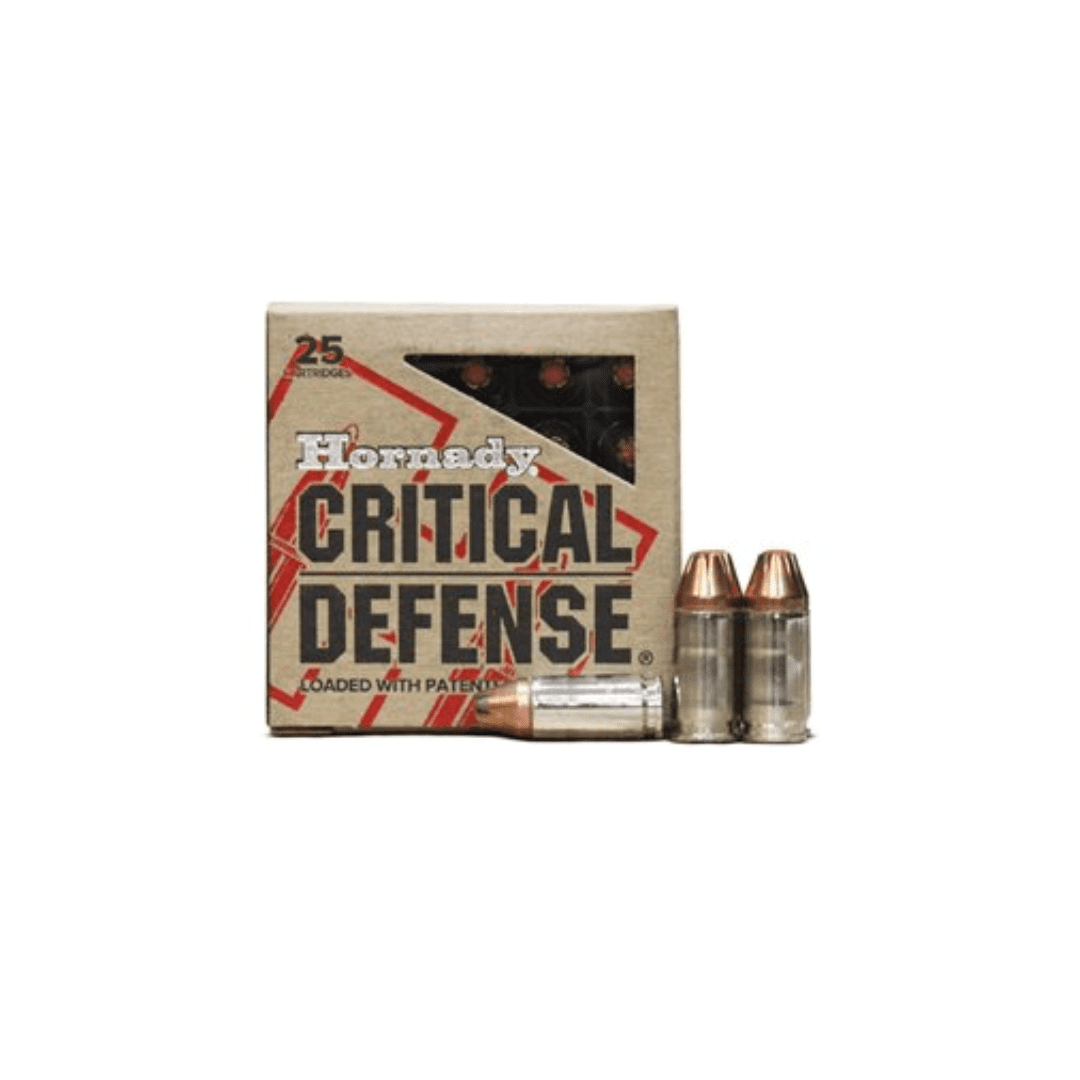 Munição Hornady Critical Defense 9mm Luger FTX 115gr 25un