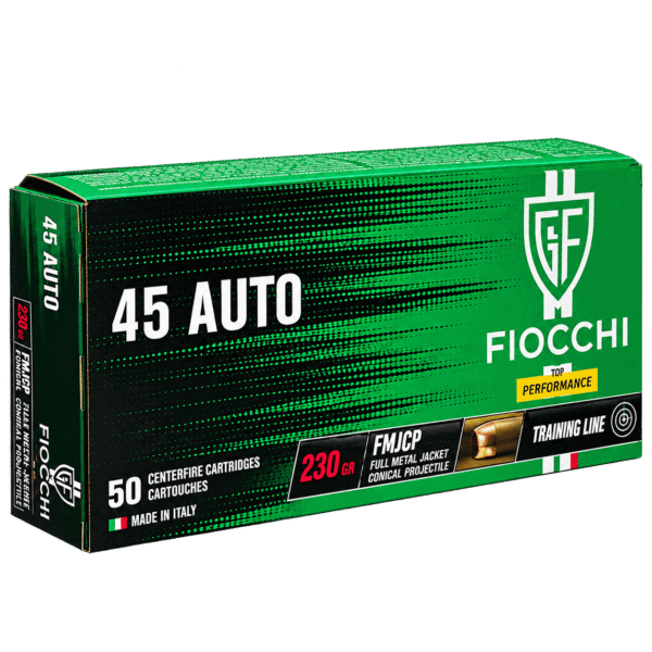 Munição Fiocchi cal. .45 Auto LL RNCP 230gr 50un